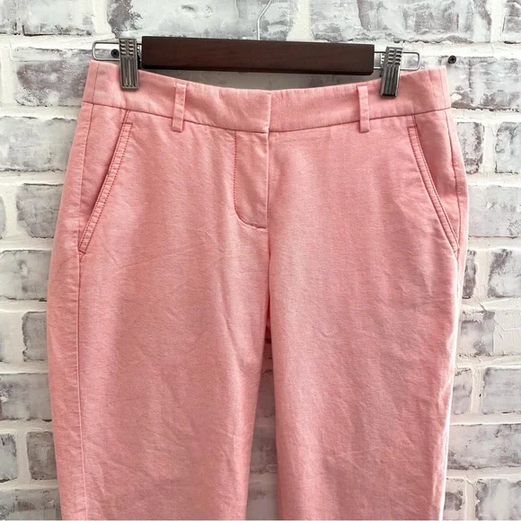J.Crew • Factory Petite Oxford Pink Skimmer Pants • Size Petite 0 - Picture 1 of 7